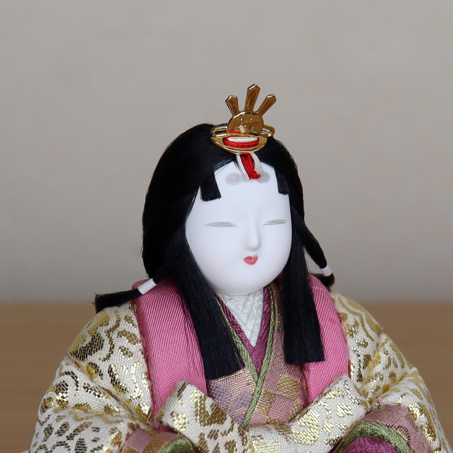 伝統的工芸品 柿沼東光作 伝産・本金令和雛 日本三大和紙 越前和紙台