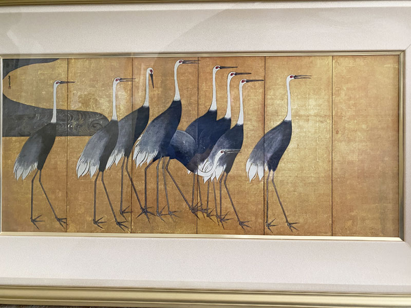 群鶴図～丹青社版／尾形光琳 (木版画) 木版画 尾形光琳 「群鶴図～丹青