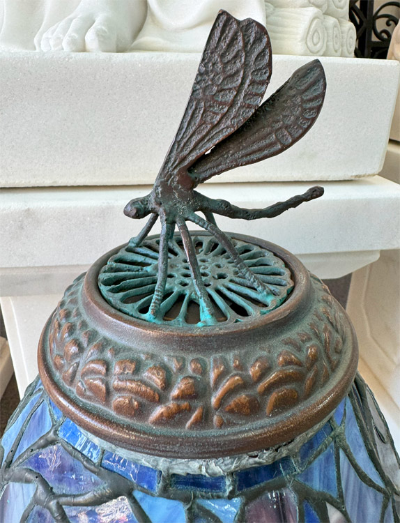 ステンドグラスランプ「トンボ」