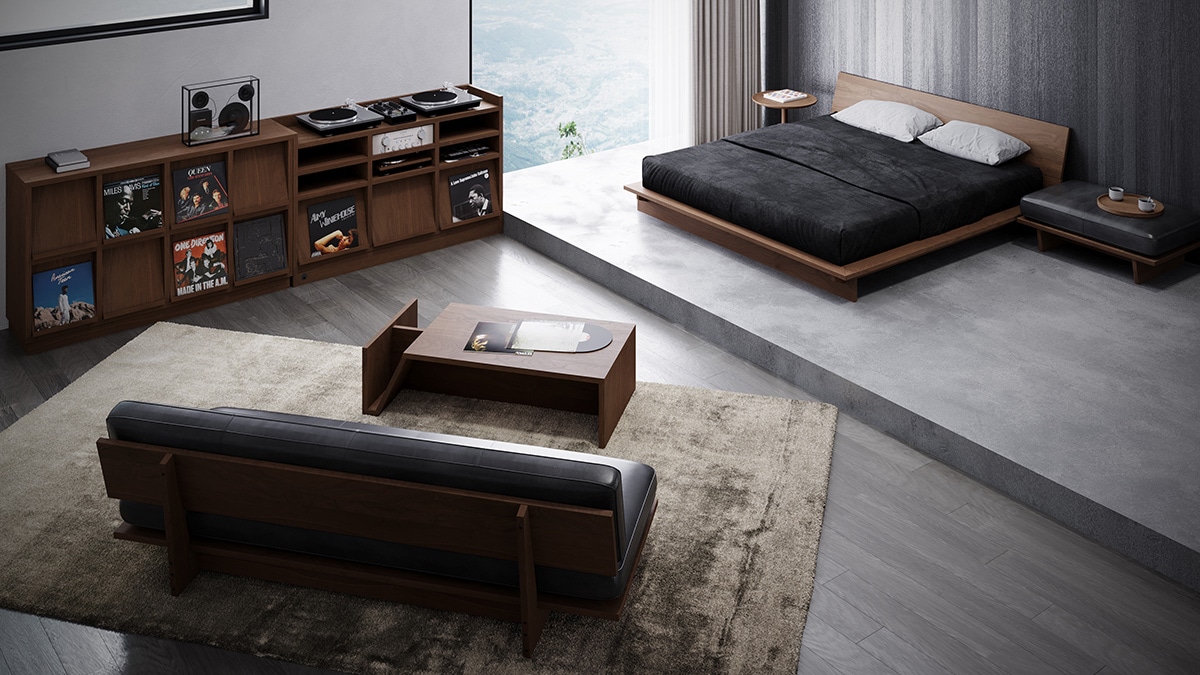 KOROVA RECORD RACK(4列3段 : 幅150 × 奥行47 × 高さ134 cm)の通販