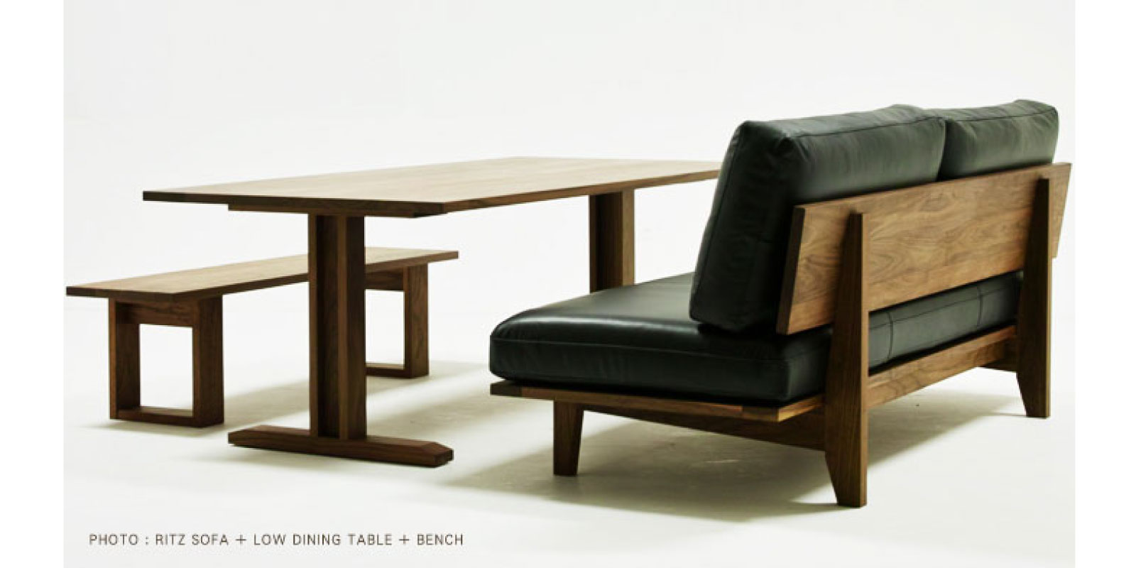 RITZ LOW DINING TABLE(幅140cm × 奥行80cm)の通販 / マスターウォール