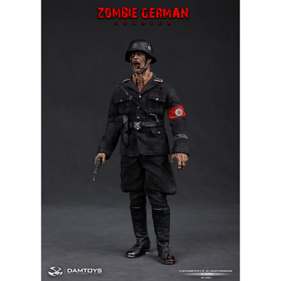 Zombie German SS Soldier Dam Toys - Machinegun