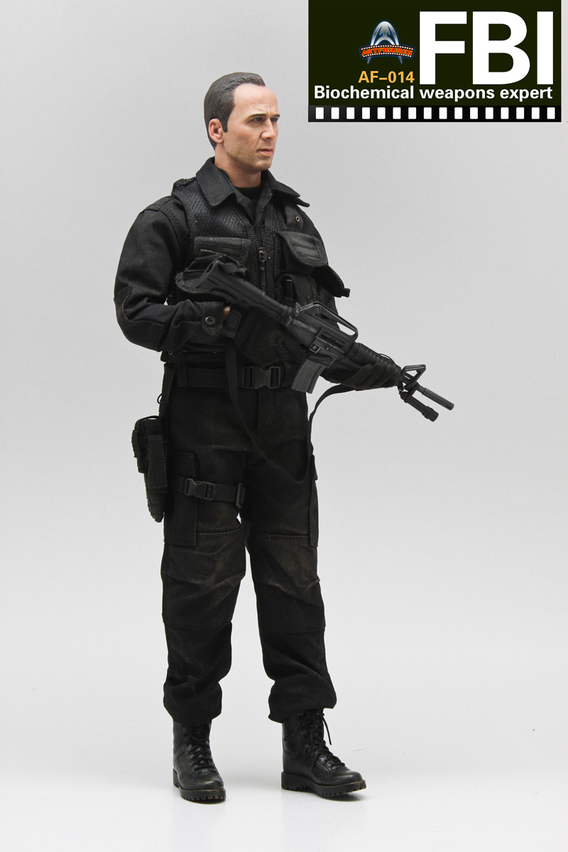 FBI Biochemical Weapons Expert Art Figures - Machinegun