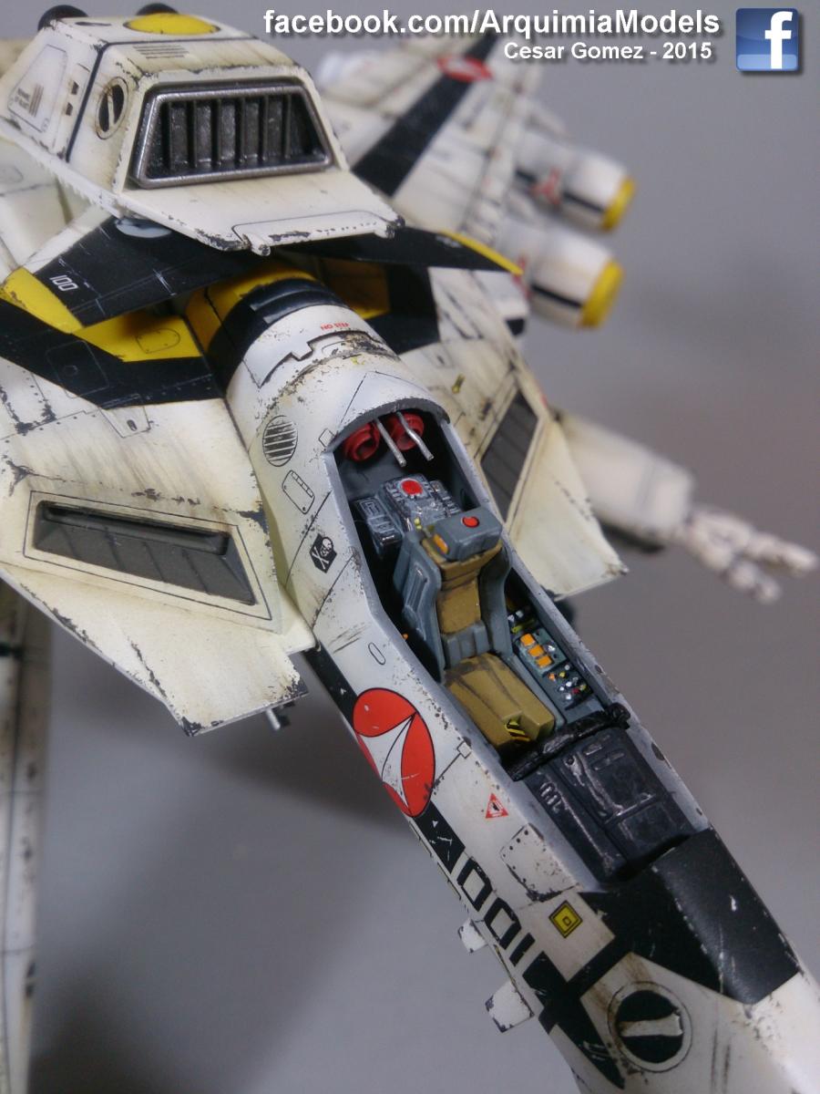 1/72 Hase VF-1S Gerwalk - weathered - Model kits - Macross World