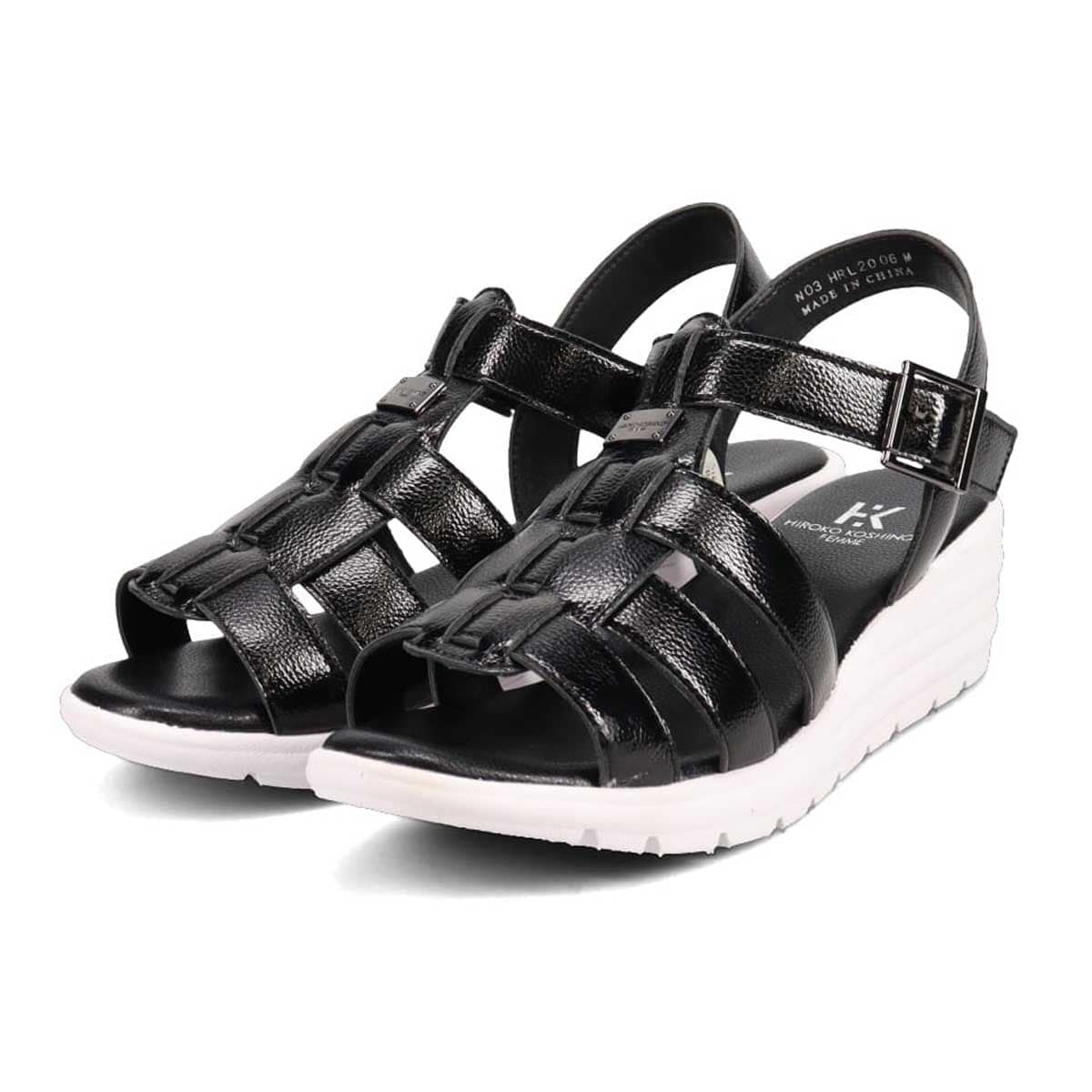 HIROKO KOSHINO FEMME ウエッジソールグルカサンダル HRL2006(M (23.0