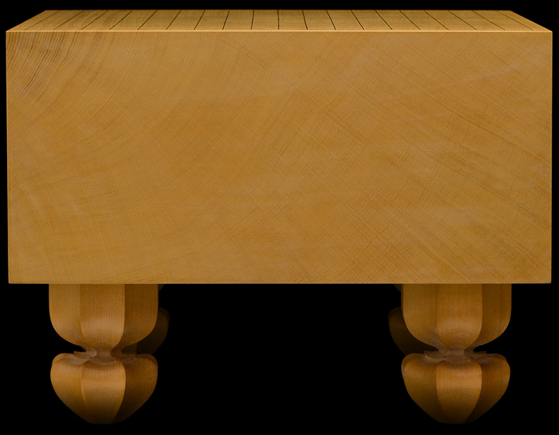 本榧足付碁盤 6寸6分（天柾） ga60032 | 前川榧碁盤店