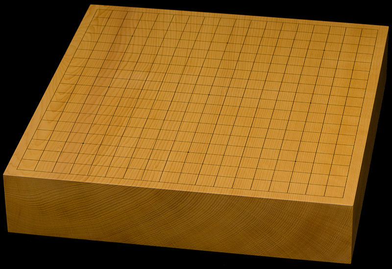 本榧卓上碁盤 2寸8分（一枚板・木裏） gb20340 | 前川榧碁盤店