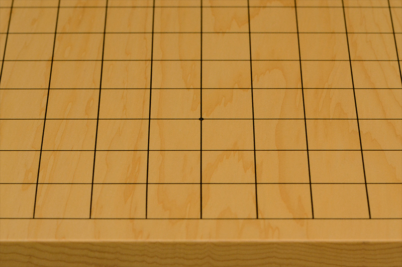 国産本榧卓上碁盤 2寸5分（一枚板・木裏） gb20329 | 前川榧碁盤店