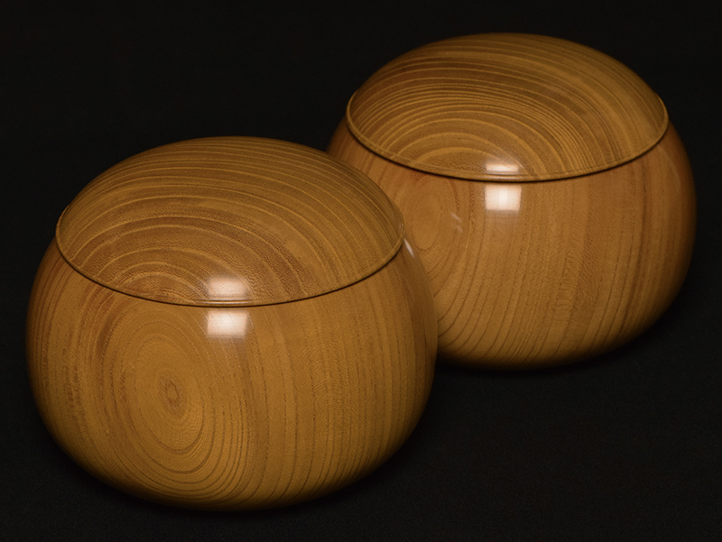 ケヤキ碁笥 上（36号） | 前川榧碁盤店