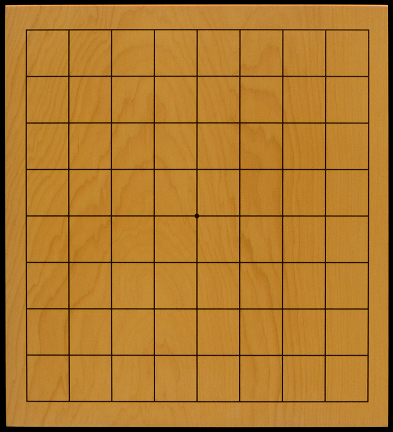 おまかせ】本榧卓上碁盤／9路・6路 両面盤 1寸（一枚板・板目） | 前川