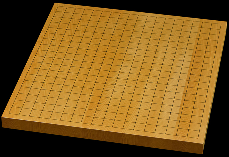 本榧1寸卓上碁盤セット（ハギ盤・上） | 前川榧碁盤店