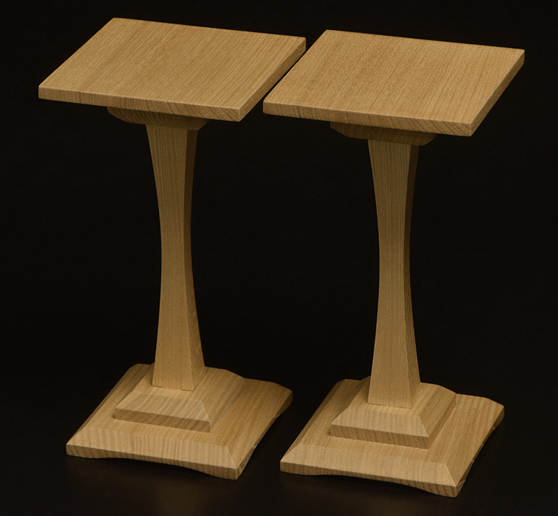 栓一本脚駒台 5寸盤用 | 前川榧碁盤店