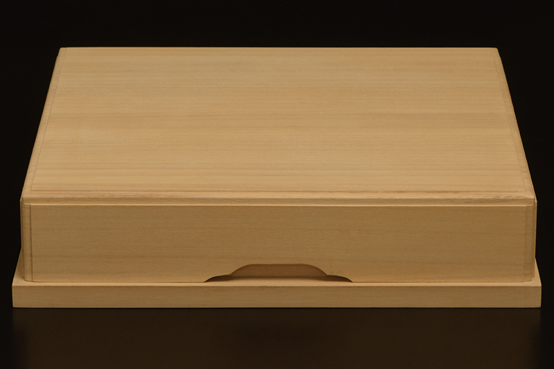 卓上将棋盤用 桐献上箱 | 前川榧碁盤店