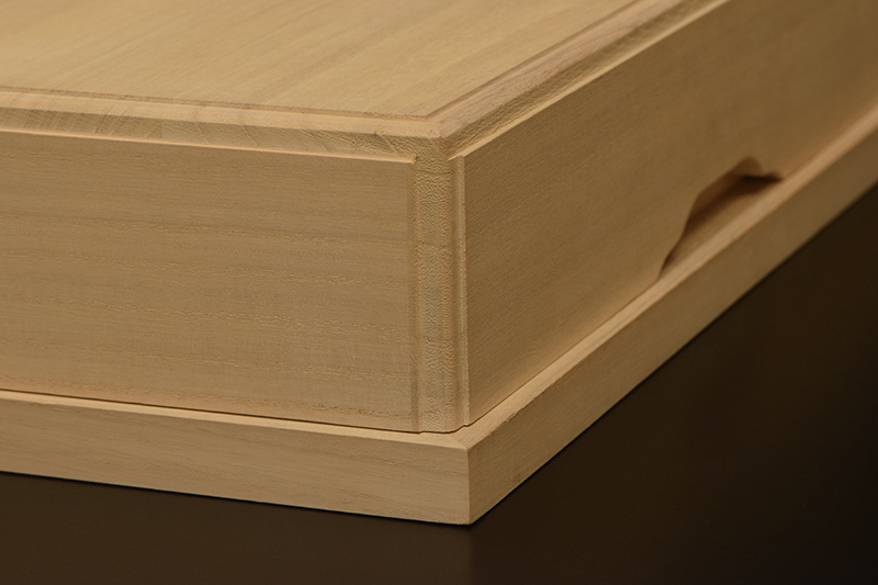 卓上将棋盤用 桐献上箱 | 前川榧碁盤店