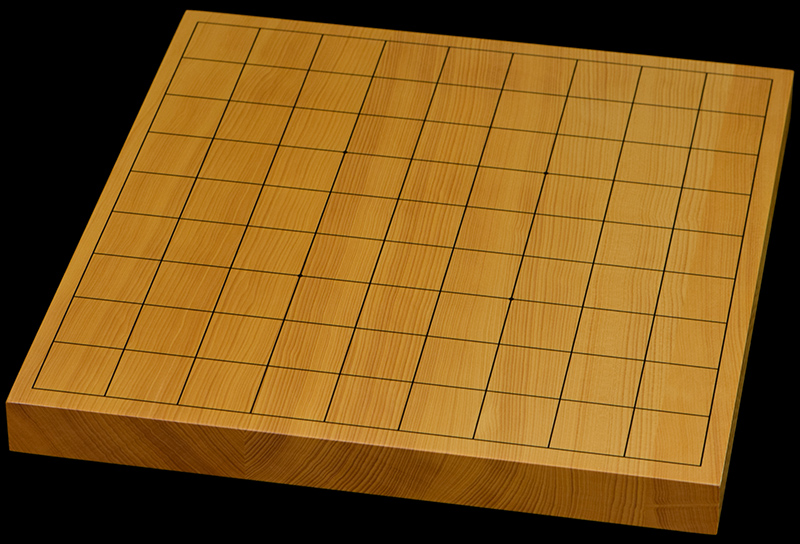 本榧1寸卓上将棋盤セット（ハギ盤・特上） | 前川榧碁盤店