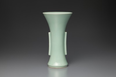 鍋島青磁双管耳花生 | 商品詳細 東洋古陶磁の前坂晴天堂