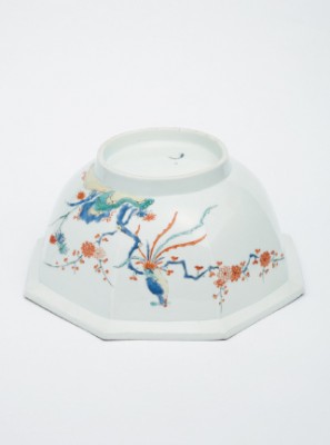 柿右衛門色絵花鳥団龍文八角大鉢 | 商品詳細 東洋古陶磁の前坂晴天堂