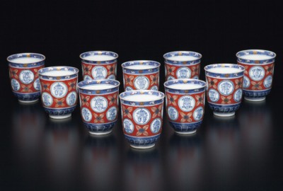 古伊万里金襴手寿字文猪口 十客 | 商品詳細 東洋古陶磁の前坂晴天堂