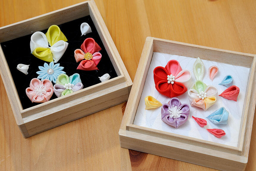 つまみ細工のフラワーBOXづくり｜体験知新 | 京都知新 | MBS 毎日放送