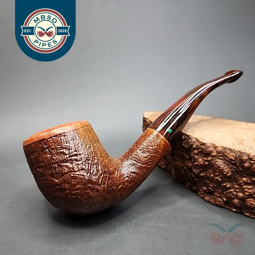 Clairmont by Tom Spanu, Sandblasted Dublin Estate Briar Pipe