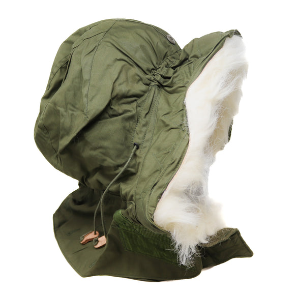 Cold Weather M-51 Fishtail Hood with Fur Ruff – McGuire Army Navy