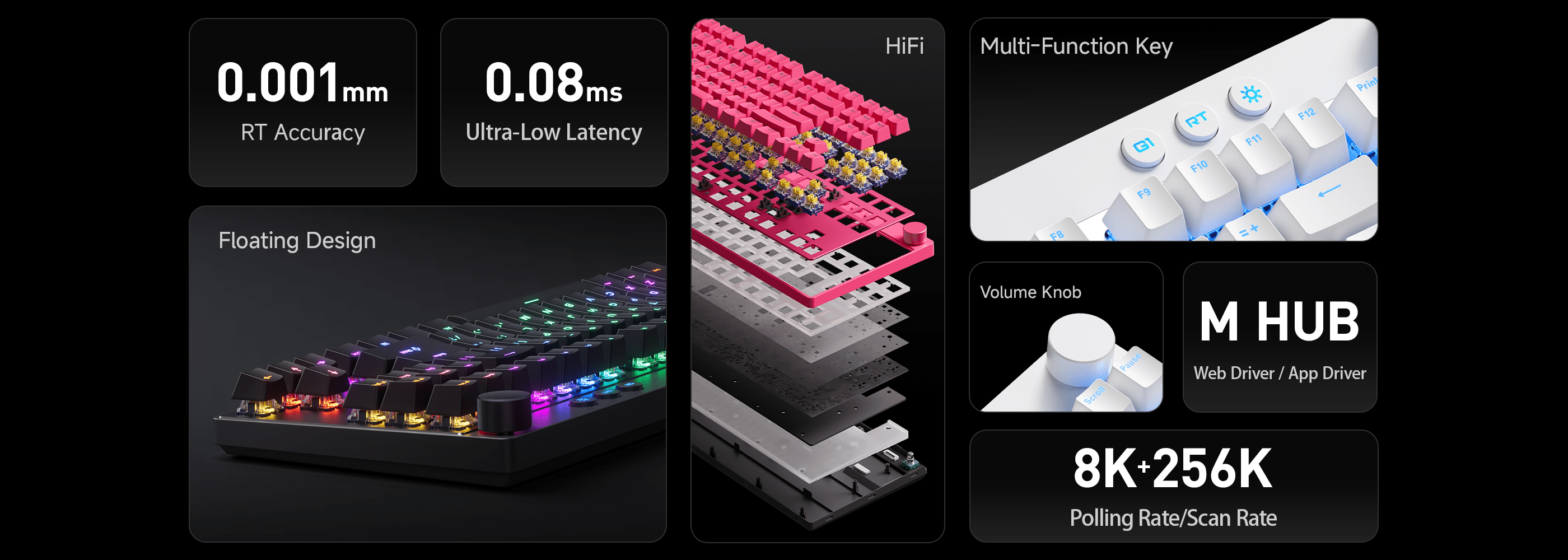 Mchose Mix87 Wired Magnetic Gaming Keyboard 8000hz – Araboot | أرابوت