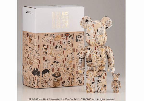 ネコ好き浮世絵師・歌川国芳の『猫飼好五十三疋』をモチーフにしたベア