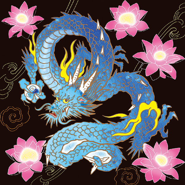 天井画絵師・斎灯サトルが描く！ 龍神のスクラッチアート「幸せ輝く