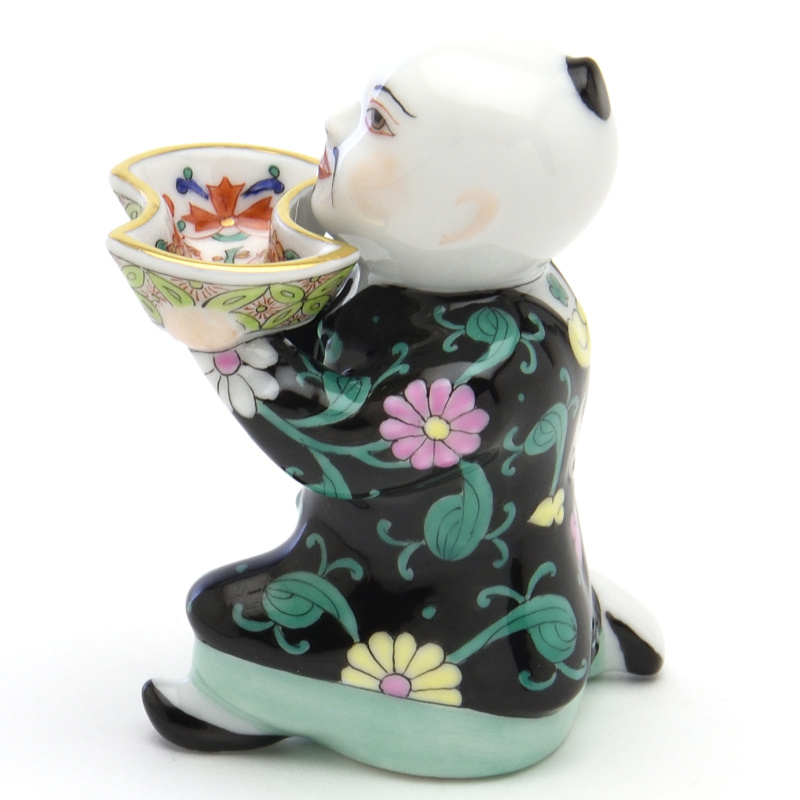 ヘレンド(Herend) 人形 置物 お給仕マンダリン(S) 西安の黒(SN-05653
