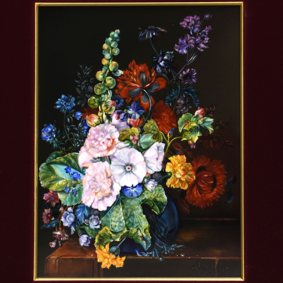 55%Off】ヘレンド(Herend) 陶板画(高さ:20cm,幅:15cm) スペシャル