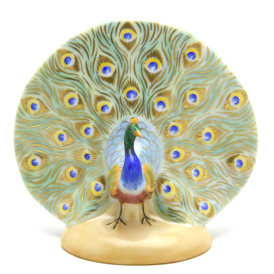 ヘレンド(Herend) ピーコック 置物 孔雀(CD-05074)【現物写真