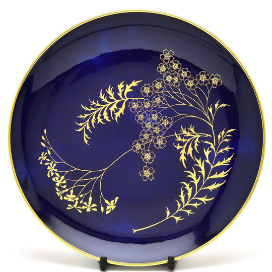 セーブル(Sevres) パン皿 ディアンヌ(16.5cm)24K金彩装飾:Vesque