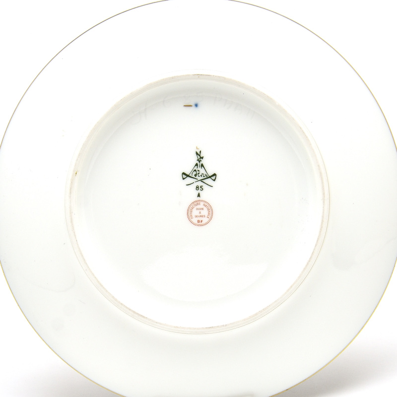 セーブル(Sevres) パン皿 ディアンヌ(16.5cm)24K金彩装飾:Vesque