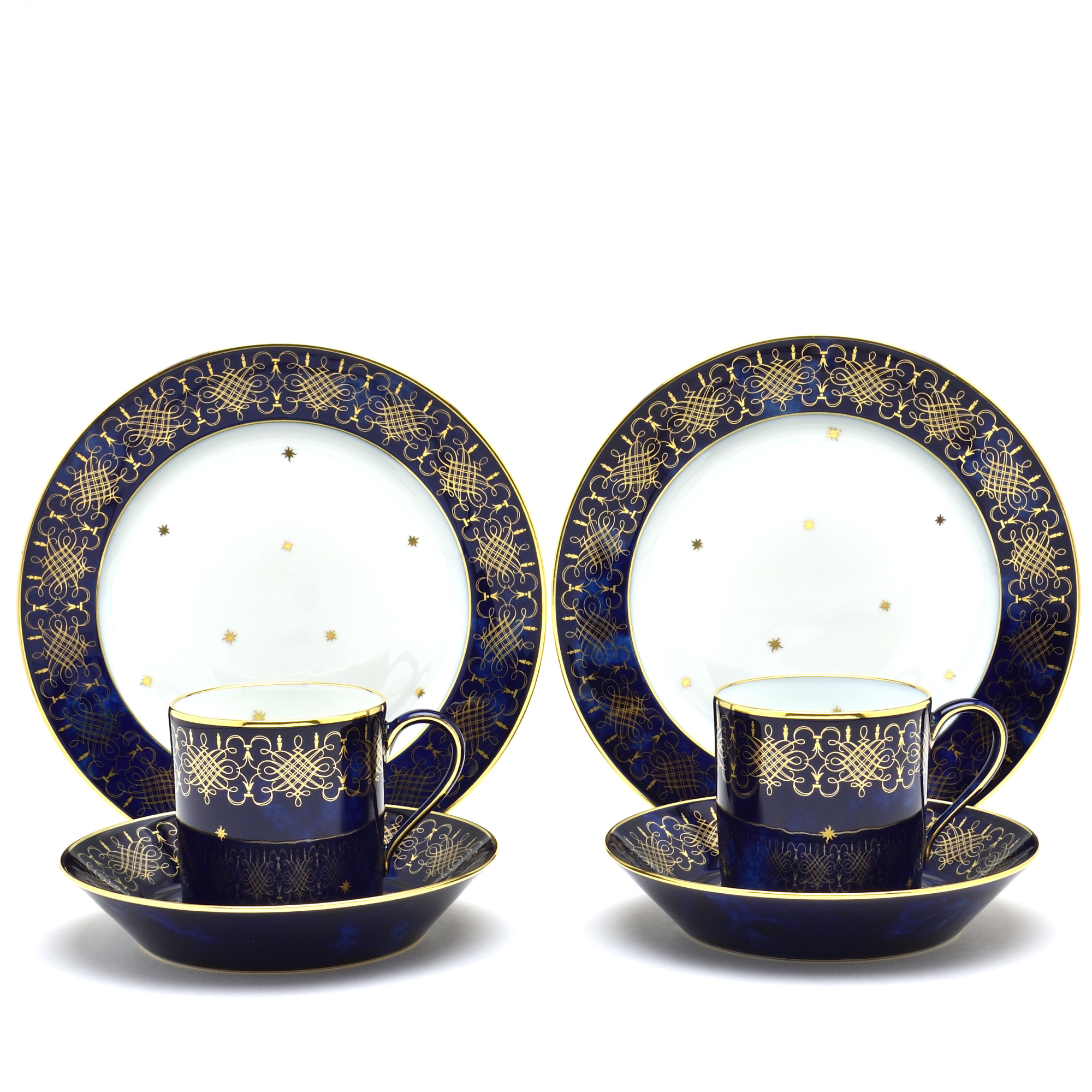 セーブル(Sevres) コーヒーカップ＆ソーサー(250cc)+デザート皿(20cm