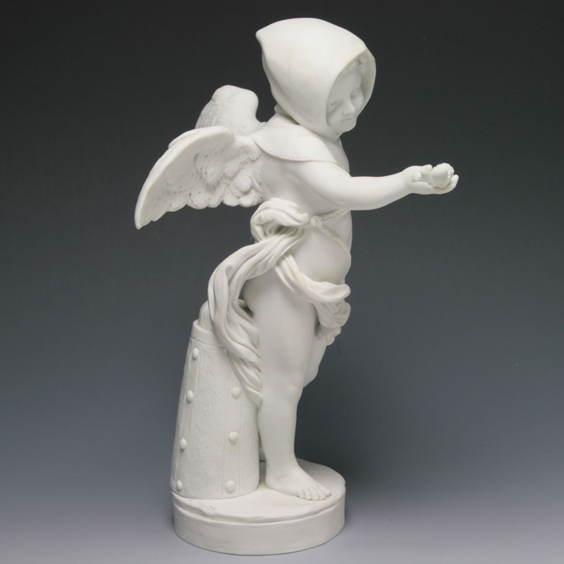 セーブル 白磁 人形 ハンドメイド 1992年復刻 キューピットのカプチン