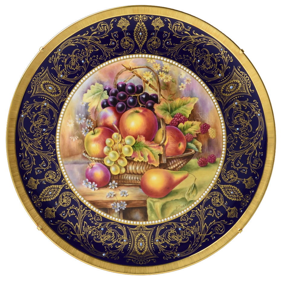 ロイヤルウースター(ROYAL WORCESTER) 飾り皿 ペインテッドフルーツ