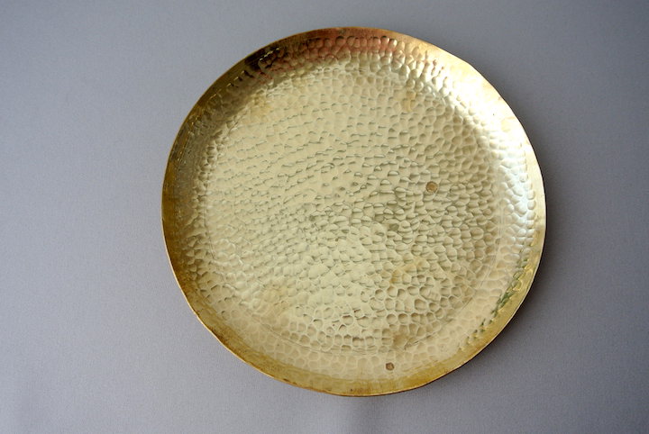 真鍮製プレート｜（打ち出し模様 / 彫り模様） お皿 トレー