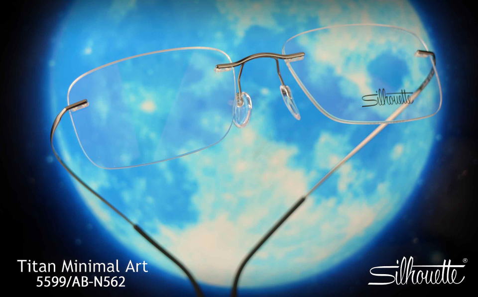 チタンミニマルアートシルエットメガネ5599-AB-N562/正規販売店全国