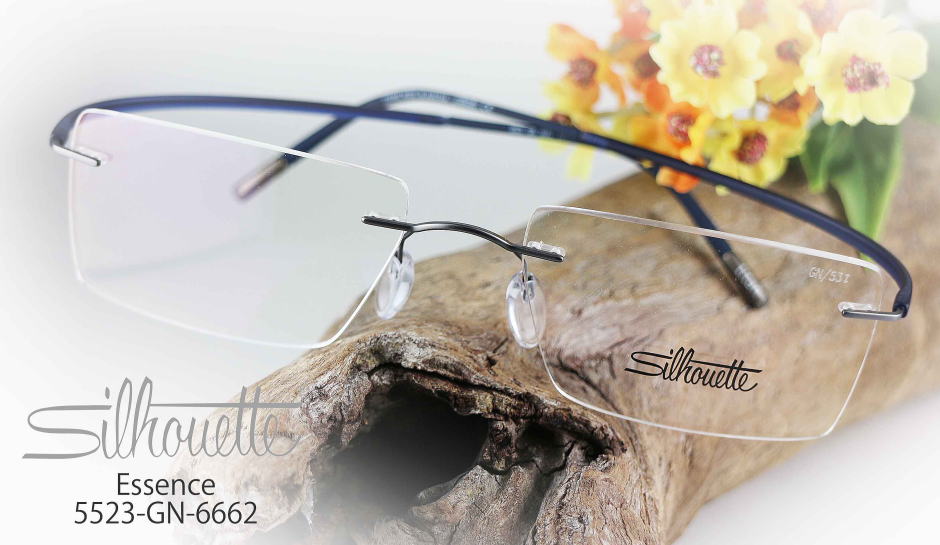 シルエットメガネメンズESSENCE5523-GN-6662/正規販売店全国対応JR大府