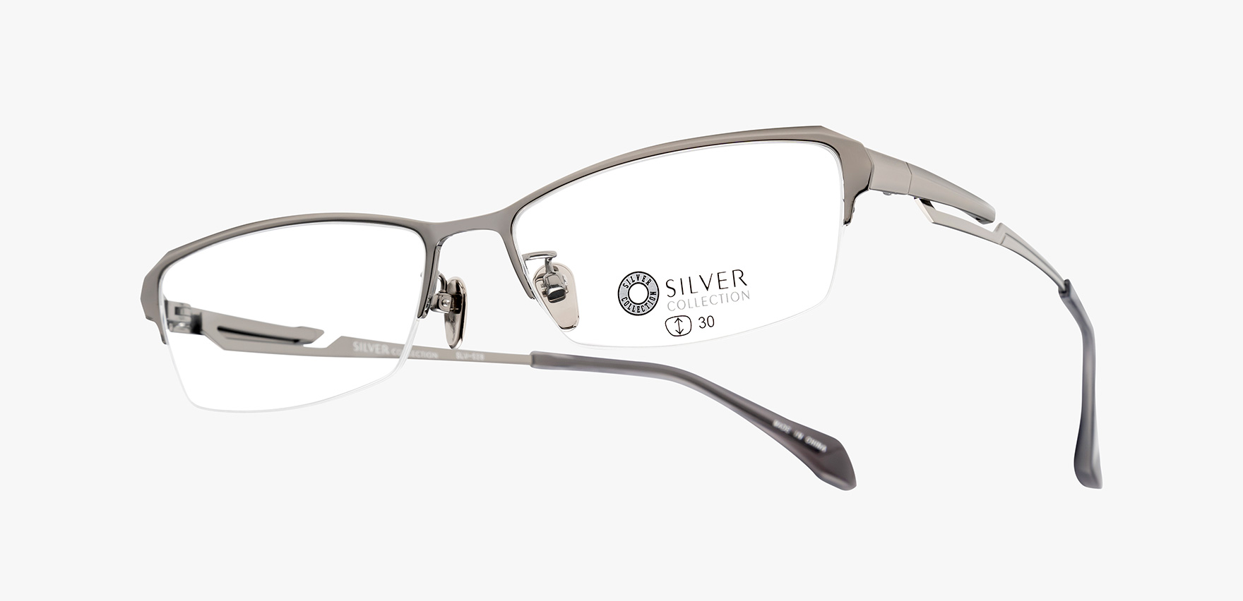 ｼﾙﾊﾞｰｺﾚｸｼｮﾝ SLV-528(54 ｸﾞﾚｰ): メガネフレーム｜眼鏡市場【公式