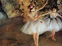 エドガー・ドガ『舞台の2人の踊り子』 | 【休店中】名画工房 ～絵画
