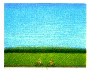 府川誠 リトグラフ ギャラリー名画堂