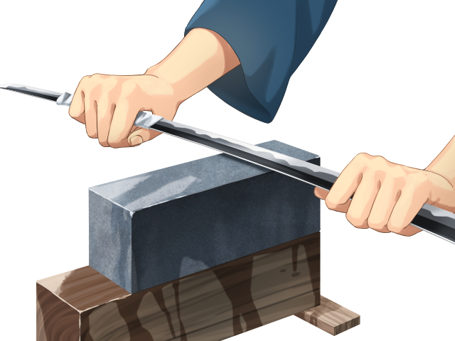 研師の仕事（日本刀の研磨）／名古屋刀剣博物館・名古屋刀剣ワールド