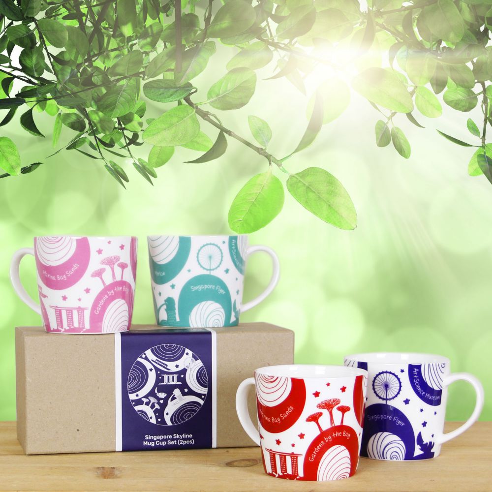 シンガポールスカイラインマグカップ アジア雑貨・シンガポールお土産