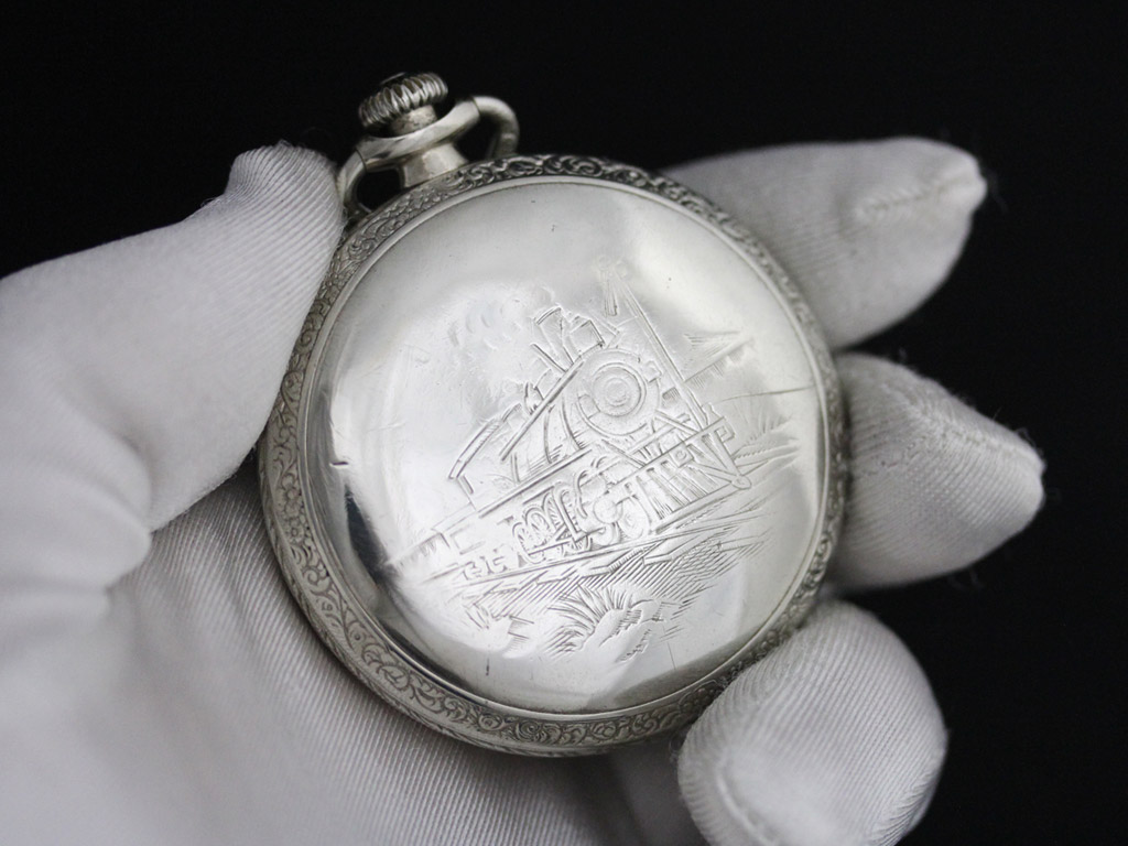 ウォルサム アンティーク懐中時計 鉄道時計 【1905年製】