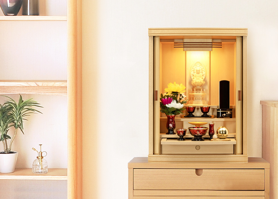 モダンミニ仏壇 オーデ ナチュラル 20号 | 仏壇・仏具・位牌の