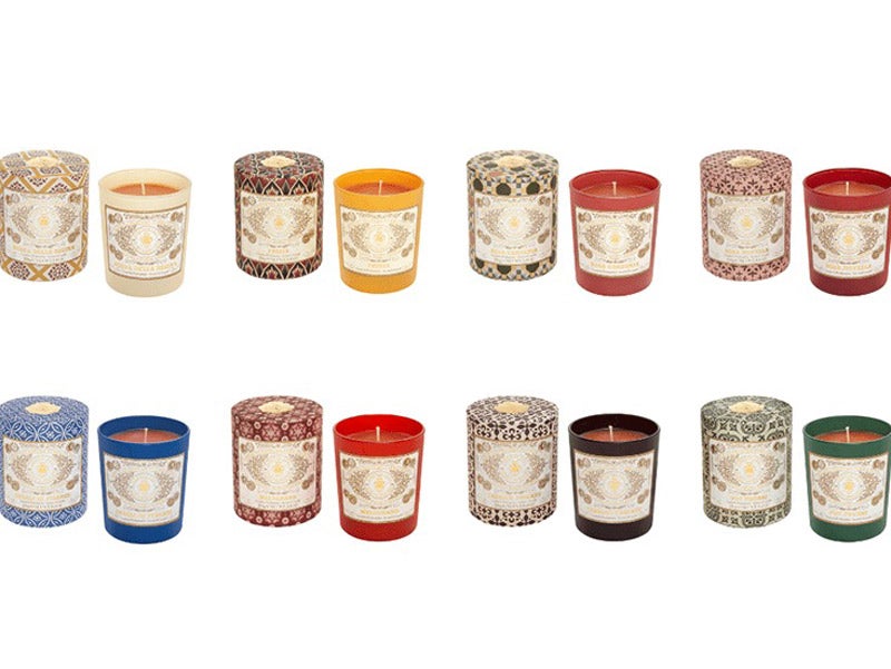 サンタ・マリア・ノヴェッラ」の贈りたくなるアロマキャンドル。8種の