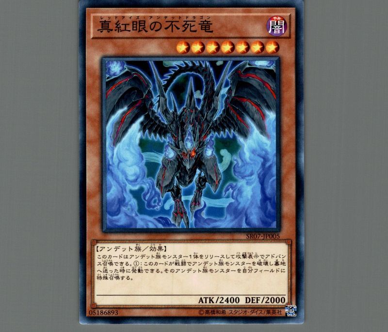 真紅眼の不死竜/ノーマル【モンスター】《SR07-JP005》 レッドアイズ