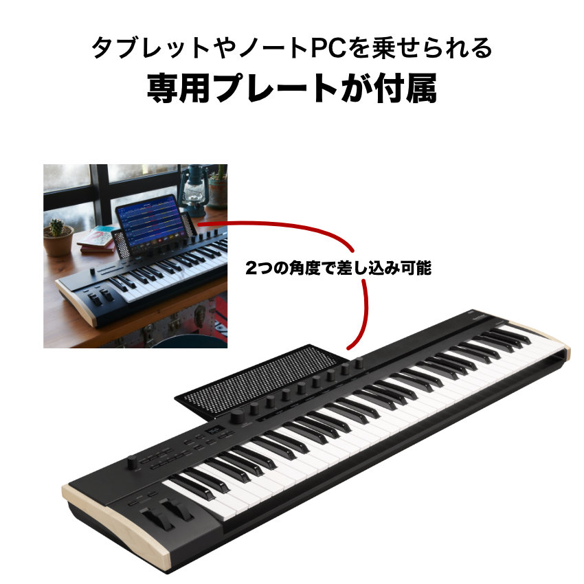 KORG MIDIキーボード Keystage 61 (ACアダプター サスティンペダル