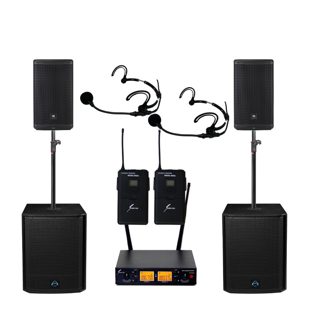 JBL パワードスピーカー EON712 サブウーファーセット(SOUNDPURE